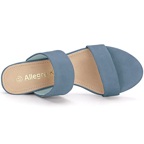 Allegra K Chunky Heel Slide Sandals