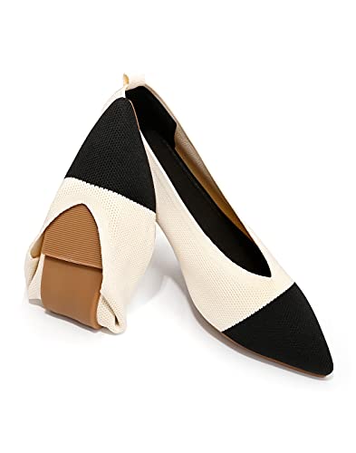 Slocyclub Flat, Pointed Toe Slip-On Ballet Shoes