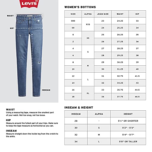 Levi's High Waisted Straight-Leg Jeans