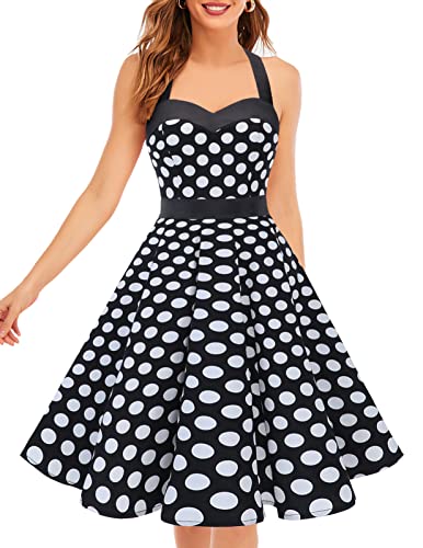 DRESSTELLS 50s Retro Halter Dress